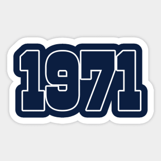 Dallas LYFE 1971 World Champs! Sticker